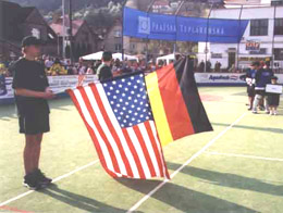 Flags at 2002 AHMemorial opening ceremony